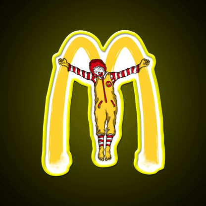 Mcjesus Fast Food Led Neon Sign For Burger Place Rgb Color - Shineneon