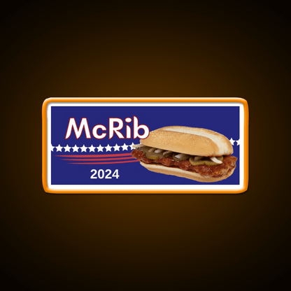 Mcrib 2024 Mcdonalds Bumper Fast Food Led Neon Sign For Burger Place Rgb Color - Shineneon