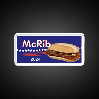 Mcrib 2024 Mcdonalds Bumper Fast Food Led Neon Sign For Burger Place Rgb Color - Shineneon