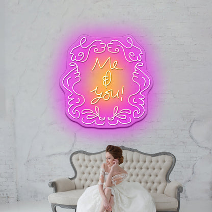 Me And You Artistic Neon Signs Wall Art Led Signs - Shineneon
