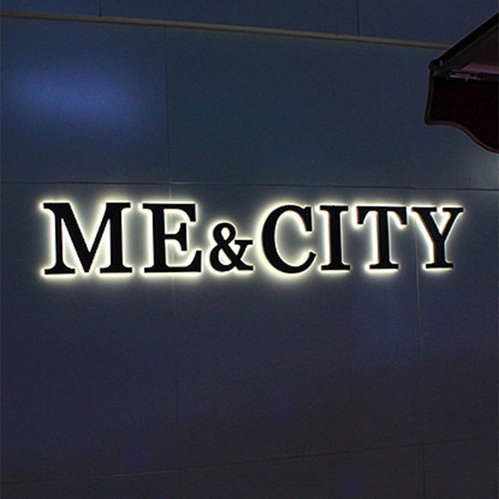 Me City 3D Backlit Channel Letters Led Light Sign - Shineneon