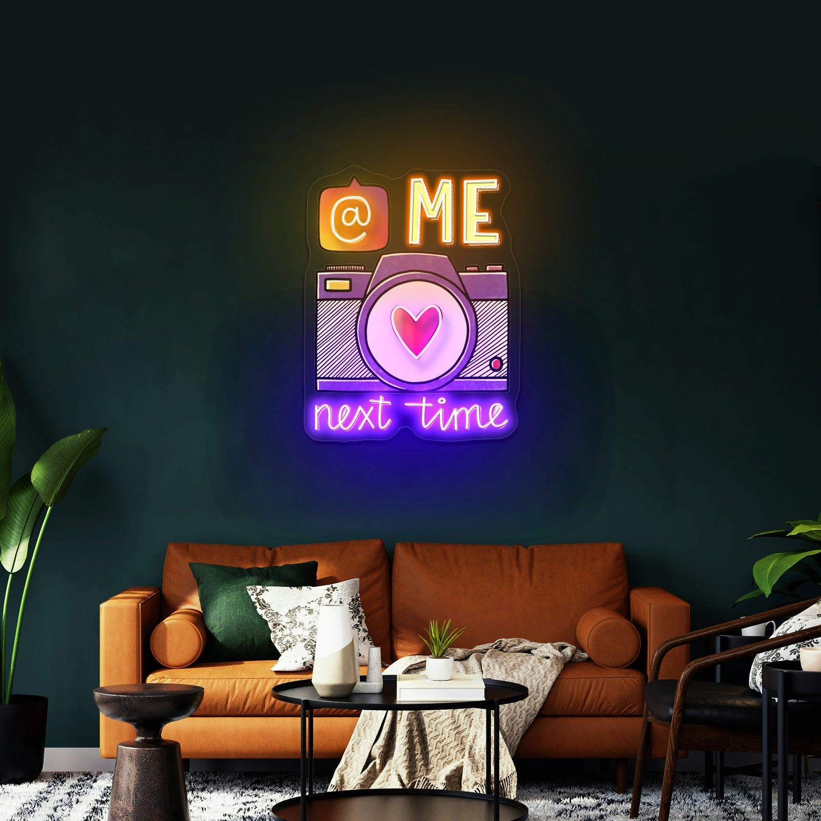 Me Next Time Instagram Led For Wall Decor Artwork Neon Garage Signs - Shineneon