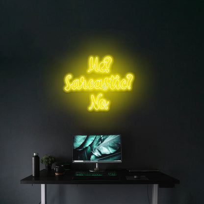 Me Sarcastic No Artwork Home Decor - Shineneon