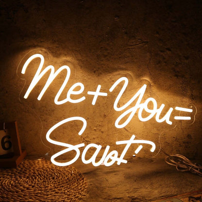 Me You Santi Yellow Led Neon Sign - Shineneon