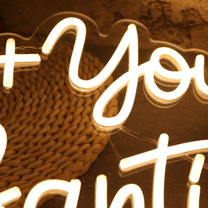 Me You Santi Yellow Led Neon Sign - Shineneon
