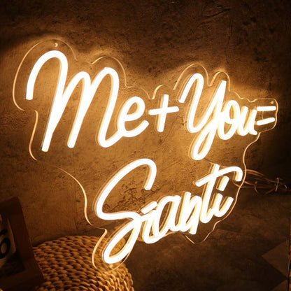 Me You Santi Yellow Led Neon Sign - Shineneon