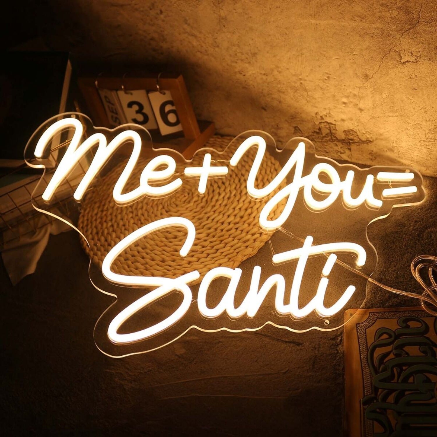 Me You Santi Yellow Led Neon Sign - Shineneon