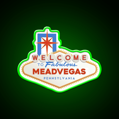Meadvegas Welcome Led Neon Sign Open Sign Rgb Color - Shineneon