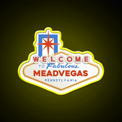 Meadvegas Welcome Led Neon Sign Open Sign Rgb Color - Custom LED neon sign front view