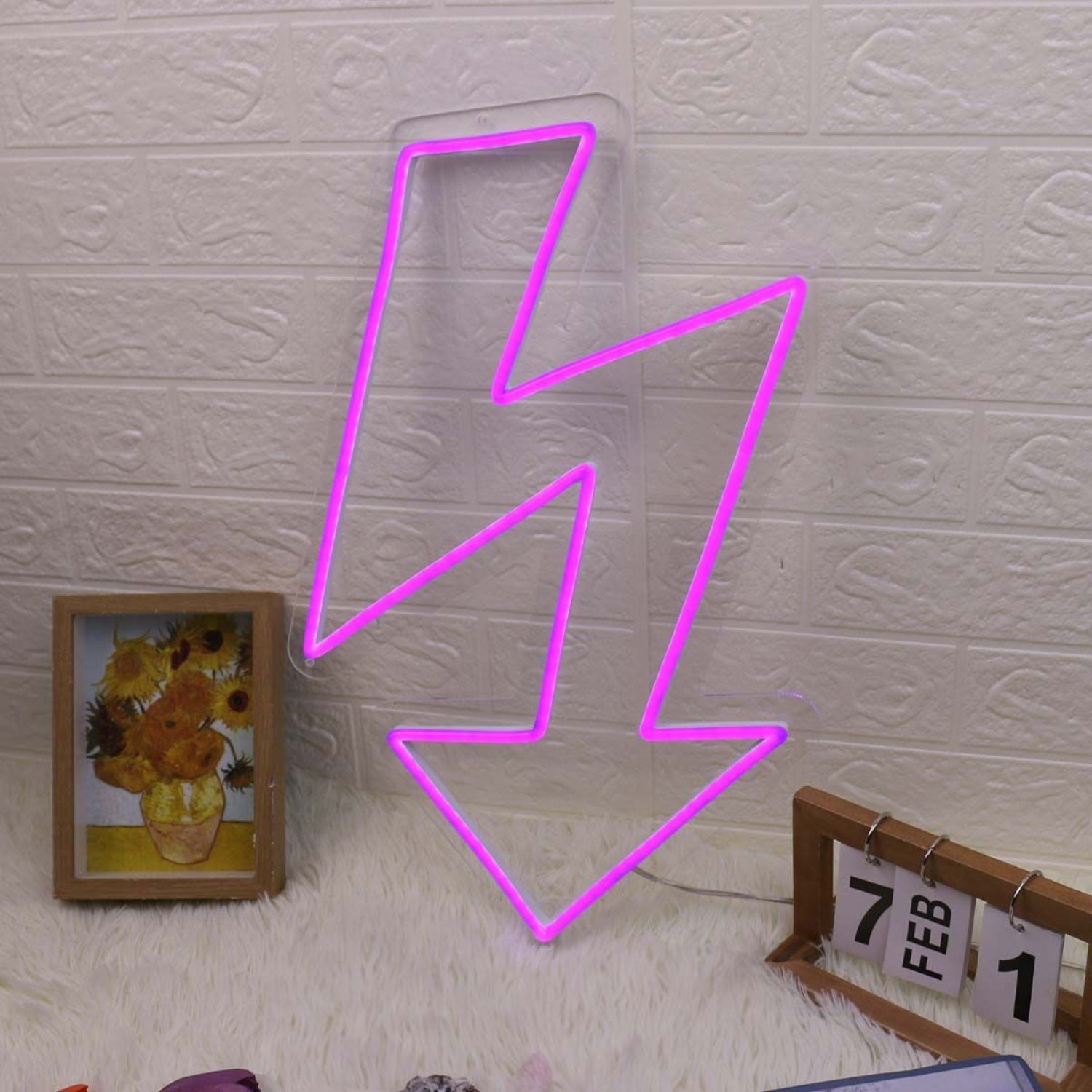Meandering Arrow Pink Led Neon Sign | Shineneon