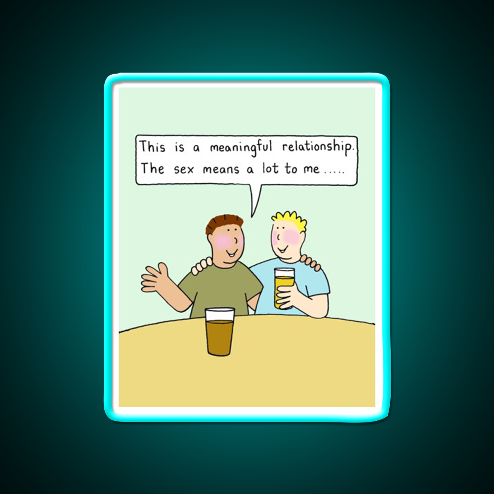 Meaningful Gay Relationship Humor Man Cave Bar Led Neon Sign Rgb Color