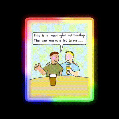 Meaningful Gay Relationship Humor Man Cave Bar Led Neon Sign Rgb Color