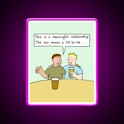 Meaningful Gay Relationship Humor Man Cave Bar Led Neon Sign Rgb Color