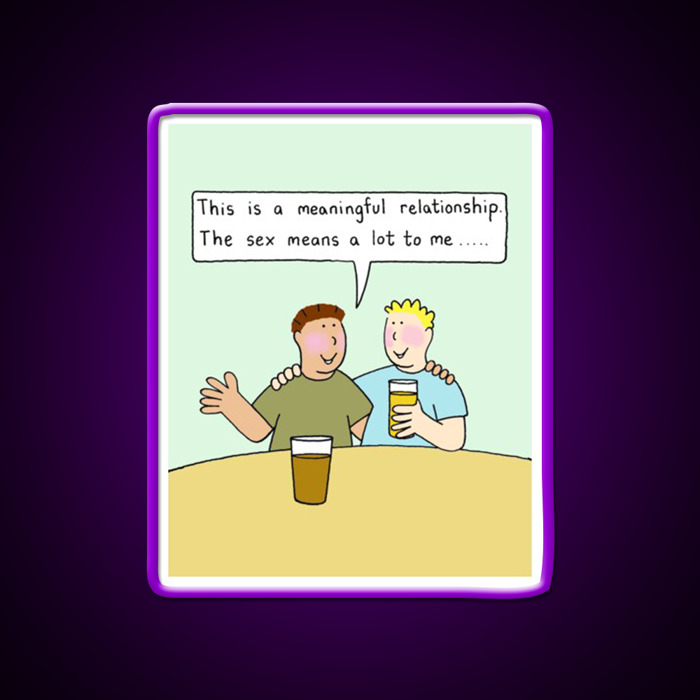 Meaningful Gay Relationship Humor Man Cave Bar Led Neon Sign Rgb Color