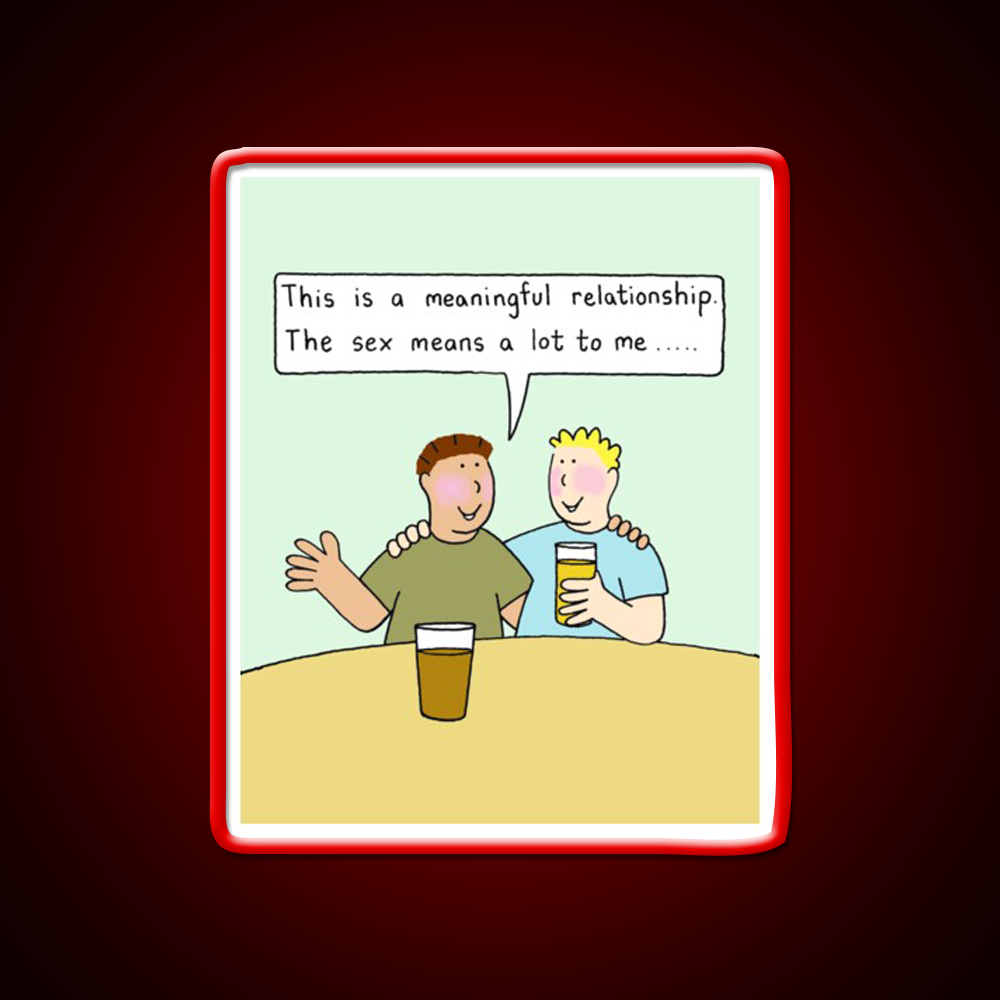 Meaningful Gay Relationship Humor Man Cave Bar Led Neon Sign Rgb Color