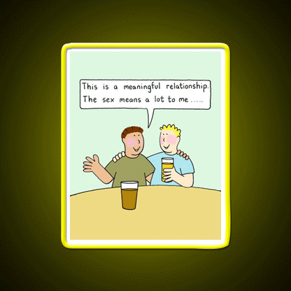 Meaningful Gay Relationship Humor Man Cave Bar Led Neon Sign Rgb Color