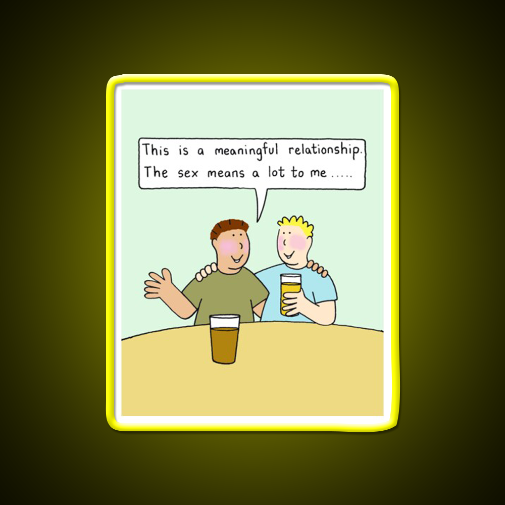 Meaningful Gay Relationship Humor Man Cave Bar Led Neon Sign Rgb Color