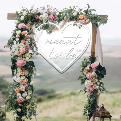 Meant To Be Wedding Love Artistic Neon Signs Wall Art Led Signs - Shineneon