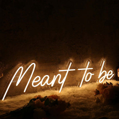 Meant To Be Yellow Led Neon Sign - Shineneon