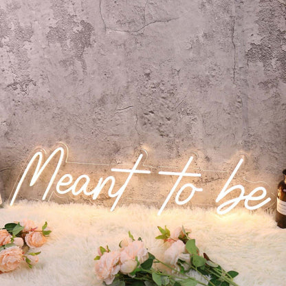 Meant To Be Yellow Led Neon Sign - Shineneon