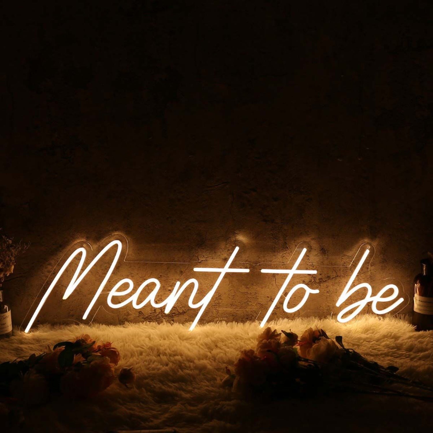 Meant To Be Yellow Led Neon Sign - Shineneon