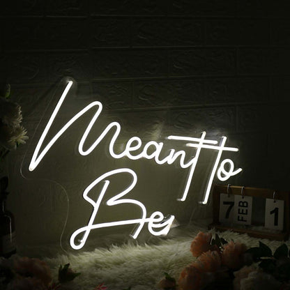 Meant To Bee White Led Neon Sign - Shineneon