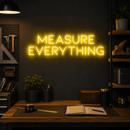 Measure Everything Wall Decor LED Neon Sign - Shineneon