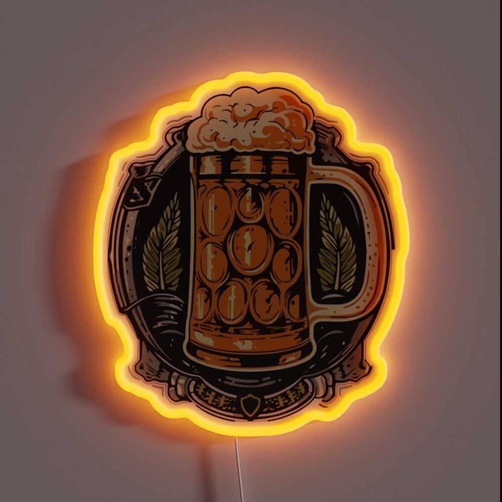 Measure Of Beer Rgb Led Neon Sign - Custom LED neon sign front view