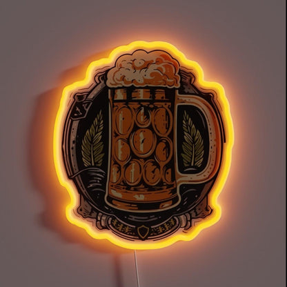 Measure Of Beer Rgb Led Neon Sign - Custom LED neon sign front view