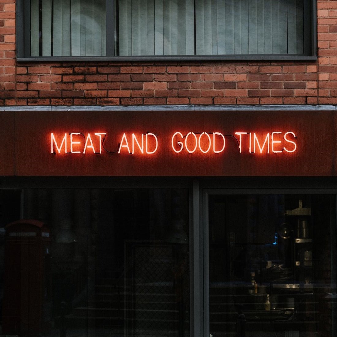 Meat And Good Times Led Sign Business Neon Sign - Shineneon