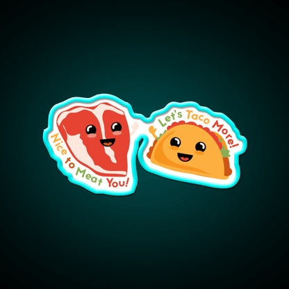Meat Greet Taco Led Neon Sign Mexican Food Sign Rgb Color - Shineneon