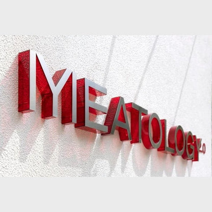 Meatology 3D Backlit Channel Letters Led Light Sign - Shineneon