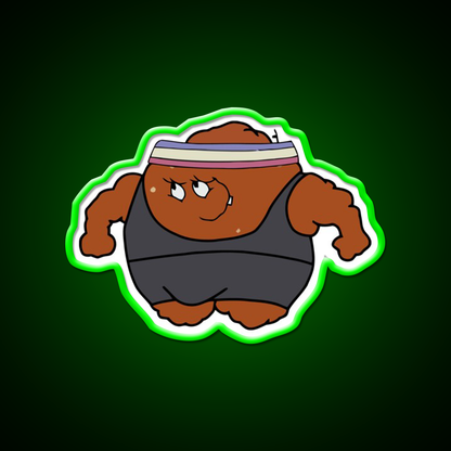 Meatwad Gym Fitness Led Neon Sign Rgb Color - LED neon sign view 8