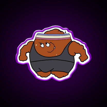 Meatwad Gym Fitness Led Neon Sign Rgb Color - LED neon sign view 9
