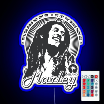 Mecha Bob Marley Rgb Led Neon Sign Pop Wall Art
