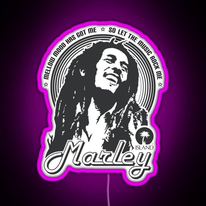 Mecha Bob Marley Rgb Led Neon Sign Pop Wall Art - Shineneon