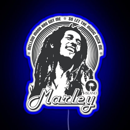 Mecha Bob Marley Rgb Led Neon Sign Pop Wall Art - Shineneon