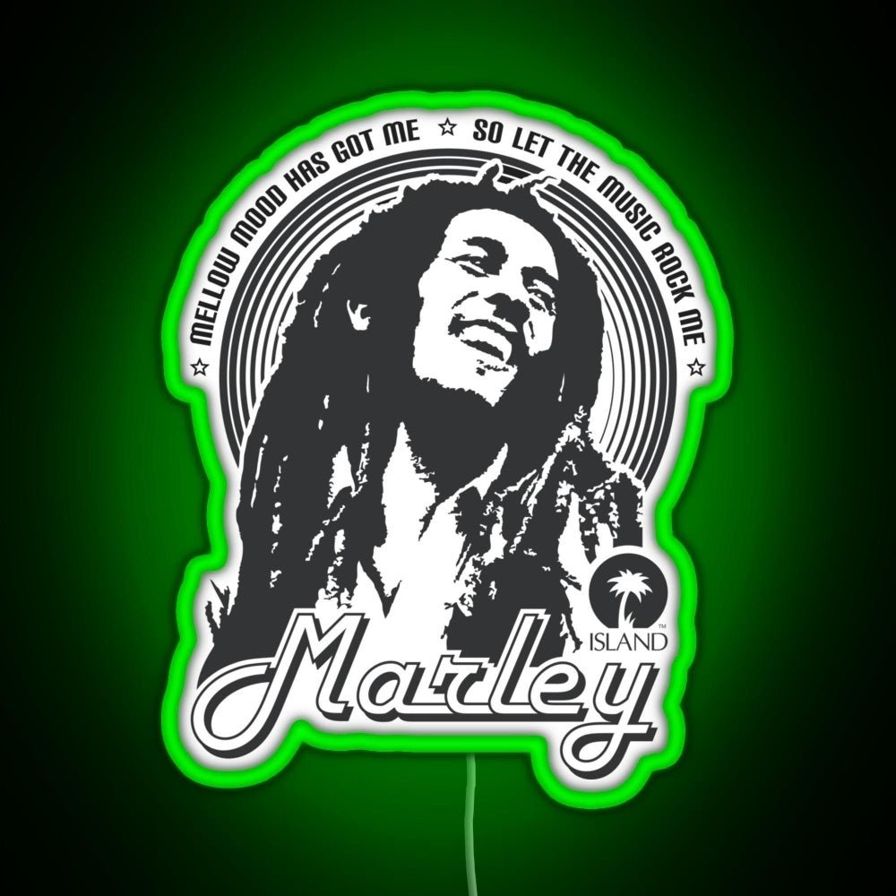 Mecha Bob Marley Rgb Led Neon Sign Pop Wall Art - Shineneon