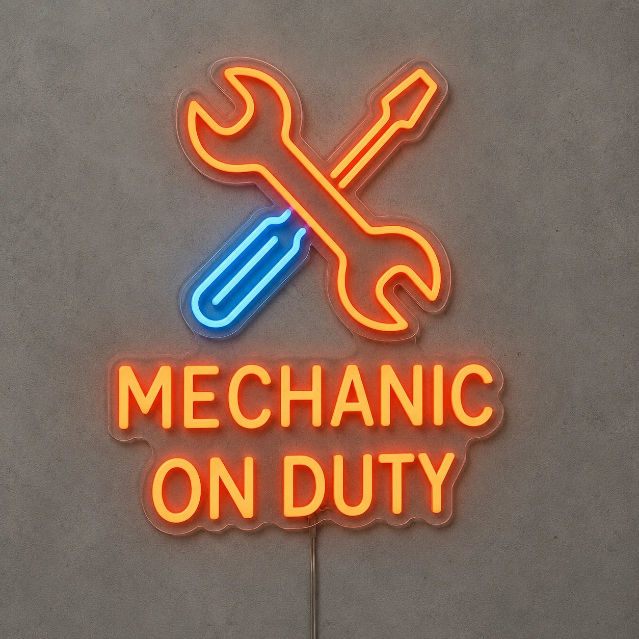 Mechanic On Duty Tools Neon Sign LED Neon Sign main product image