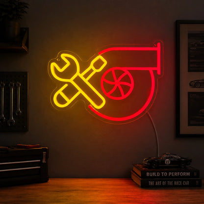 Mechanic Tools Neon Sign LED Neon Sign real lifestyle scene