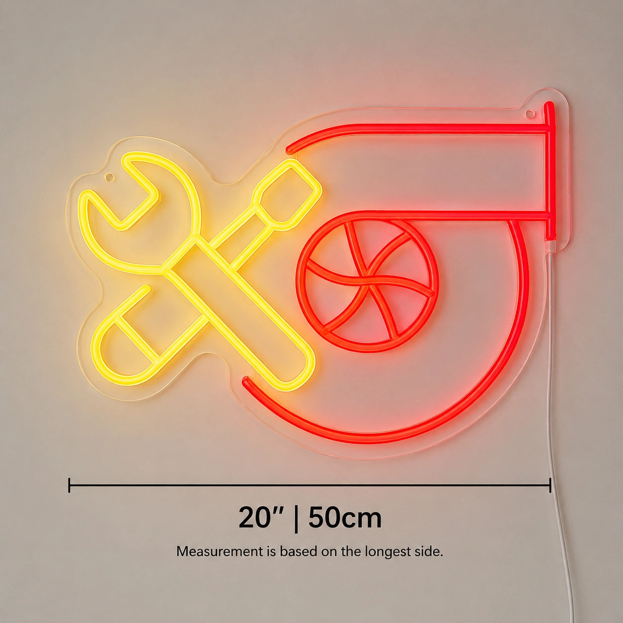 Mechanic Tools Neon Sign LED Neon Sign size image