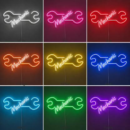 Mechanic Wrench LED Neon Sign - Shineneon