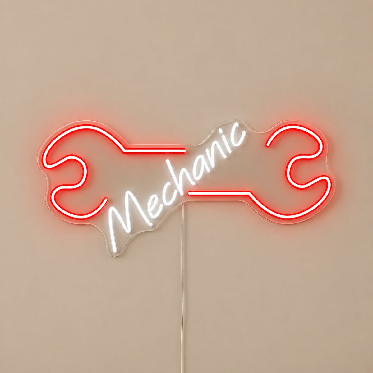 Mechanic Wrench LED Neon Sign - Shineneon