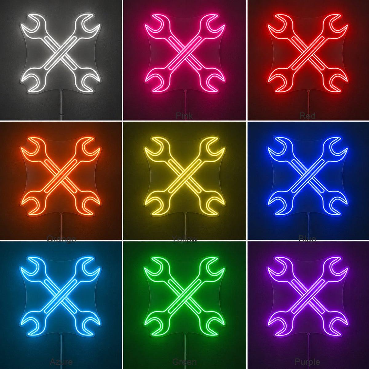 Mechanic Wrenches LED Neon Sign - Shineneon