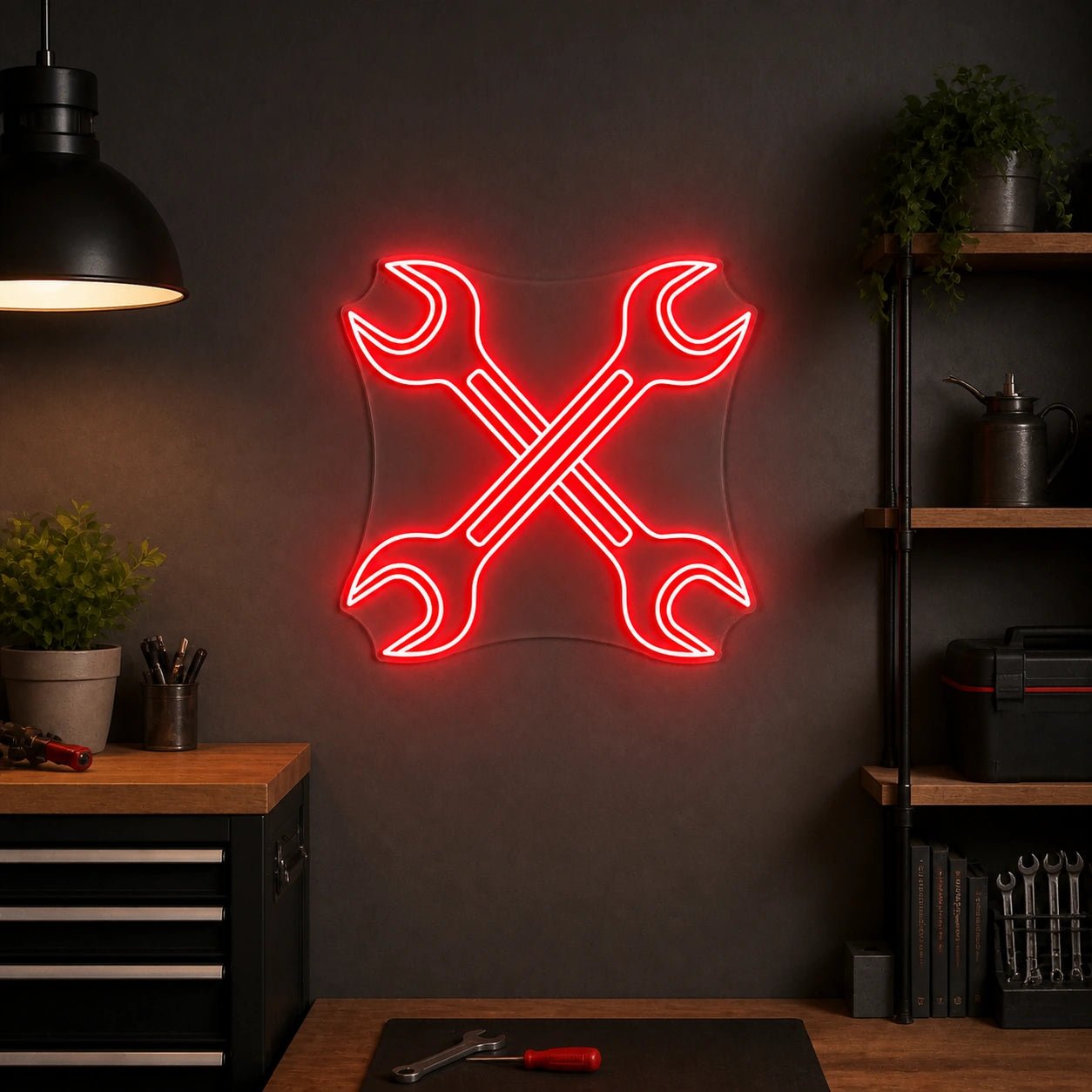 Mechanic Wrenches Vintage LED Neon Sign - Shineneon