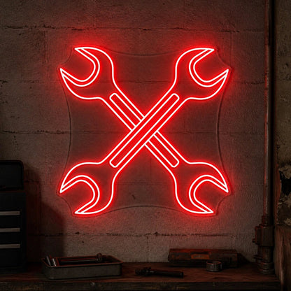 Mechanic Wrenches Vintage LED Neon Sign - Shineneon
