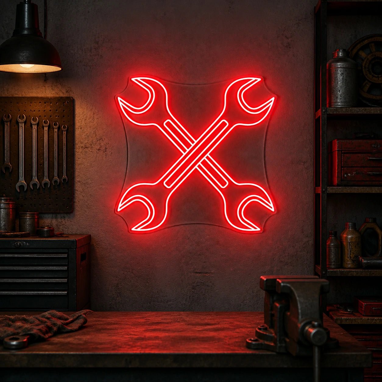 Mechanic Wrenches Vintage LED Neon Sign - Shineneon