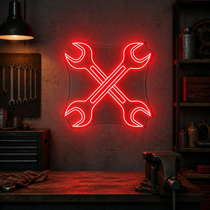 Mechanic Wrenches Vintage LED Neon Sign - Shineneon