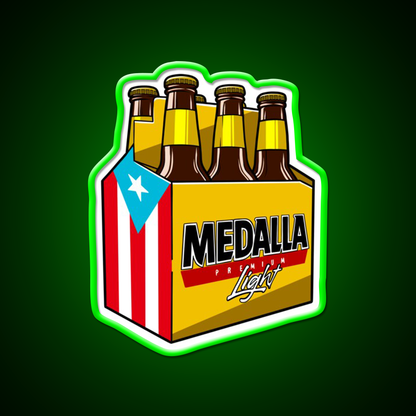 Medalla Light Six Pack Beer Bar Decor Led Neon Sign Rgb Color - LED neon sign view 8