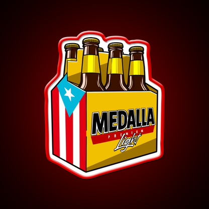 Medalla Light Six Pack Beer Bar Decor Led Neon Sign Rgb Color - LED neon sign view 10